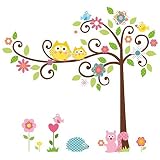 Funnytoday365 Cartoon Animal Owls Wall Stickers For Kids Room Wall Sticker Home Decor Wall Decal Mur