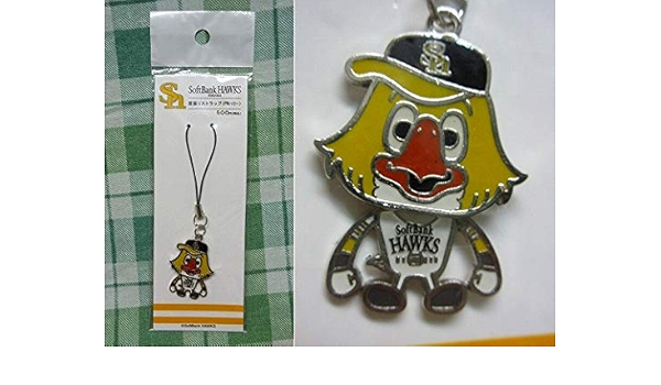 Amazon Co Jp 福岡 ソフトバンク ホークス キャラクター ハリー ホーク グッズ 首振り ストラップ パリーグ プロ野球 Sb ホークス Sh 家電 カメラ