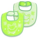 オーパス スタイ よだれかけ 2枚セット カエル柄 タオル パイル 素材 リバーシブル