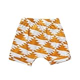 Tovadoo キッズ　男女共用　ショートパンツ　四色入　三角形柄　コットン　面白い　カジュアル　部屋着　パジャマ　遊園地　海遊び