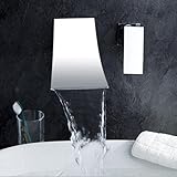Aero Snail Bathtub Faucet widespread Waterfallソリッド真鍮クローム仕上げつの穴シングルハンドル洗面所衛生器具