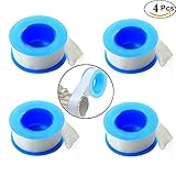 GOOMAND 水栓補修用テープ ハイエンド シールテープ カクダイ シールテープ 幅19mm×厚0.1mm ×長い15m 流体の配管に使用可能 4巻入