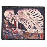 ワッペン屋Dongri ベルクロ ワッペン マジックテープ 浮世絵 歌川国芳 相馬の古内裏 サバゲー パッチ A0578