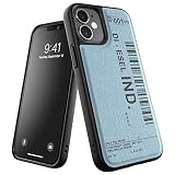 DIESEL iPhone12 Mini ケース 5.4インチ デニム FW20（ディーゼル iPhone 12 mini, ブラック/ブルー）