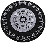 One Grace Place Teyo's Tires Round Rug, Black and Grey by One Grace Place [並行輸入品]
