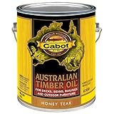 Cabot Stains 3458 Australian Timber Oil Penetrating式、1ガロン、Honeyチーク材