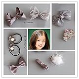 BIANHUAN ヘアクリップ ヘアピン アクセサリー 9点セット カラフル ヘアバンドベビー 子供 髪飾り 髪留め 王冠 可愛い リボン ヘアアクセサリー 出産祝い ギフト キッズ 髪留め ヘアバン