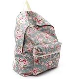 gb1360　花柄　レース　リュックサック　BLUE
