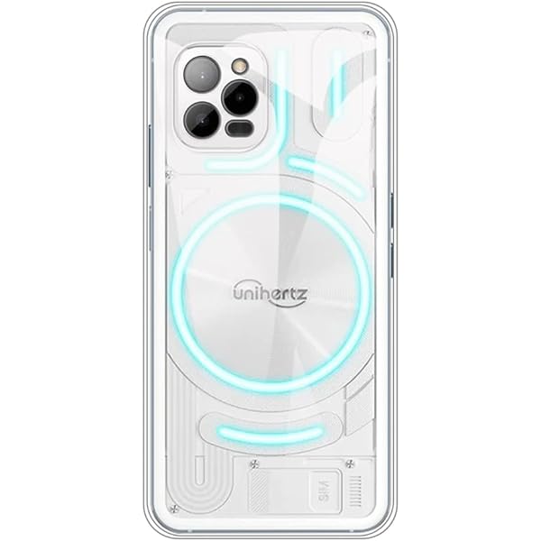 Amazon | Unihertz Luna ホワイト 透明バックデザインな発光4G 