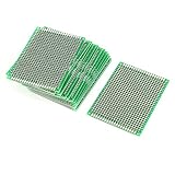 uxcell 両面　ユニバーサルPCBボード　プロトタイプ　回路基板　15枚セット　6cmx8cm　FR-4