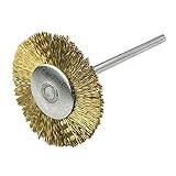 uxcell 軸付ワイヤブラシ　研磨用　シャンク直径3mm