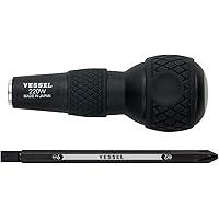 ベッセル(VESSEL) ボールグリップ 差替ドライバー (+2/-6 ビット付) 220W-62