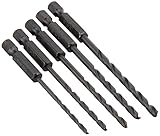 Irwin49356425-Piece Black Oxide Hex Shank Drill Bit Set-5PC HX SHNK BLK OX BIT (並行輸入品)