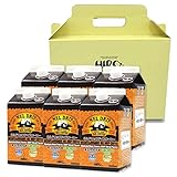 【 ヒロコーヒー 】【 カフェインレス 】オーガニック ブレンド アイスコーヒー 1000ml ×6本 セット 【 無糖 】【 箱入り 】コーヒーギフト