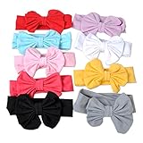 ciciTree 9個入り 新生児 ベビーキッズ ガールズ ウサギボウ 伸縮 ヘアバンド カチューシャ 弾性