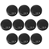 Kicode 10パックケーブル ワイヤー穴 表紙パソコンデスク グロメットブラックグレーラウンドテーブルTidyのオフィスルームを作るシェイプ