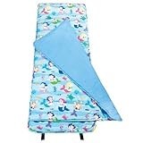 Now in UK!! Wildkin Kids Nap Mat/Slumber Bag/Sleeping Bag (Olive Kids Mermaids) by Wildkin