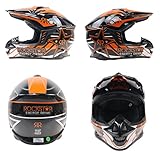 DGF ヘルメット着脱式ライニングオートバイオートバイオフロード会場レーシングヘルメット調整可能なオフロードヘルメット (色 : B, サイズ さいず : M)