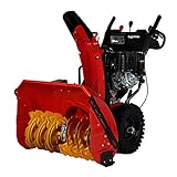 除雪機 自走式 セル付き ヘッドライト付き レッド 除雪幅約72cm 337cc 11馬力 11HP 4サイクル 雪かき機 雪かき 投雪 除雪作業 エンジン ガソリン 自走 家庭用 赤 RED jos