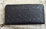 コーチ 財布 COACH Men'sEMBOSSED Signature Accordion Zip Around Wallet [並行輸入品]