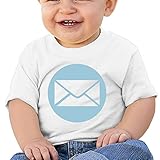 カッコいい 子供 電子メール デザイン U首シャツ タイツ White Size 24 Months