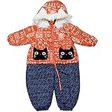 ベビー キッズ スキーウェア 中綿ジャンプスーツ スノーコンビ アウター 防寒衣料 撥水加工 女の子 女児 j-snk02 90cm No.05