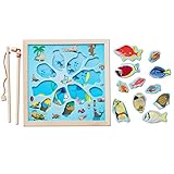 Linyuan 安定した品質 Colorful Baby Kids Wooden Magnetic Fishing Game Board Funny Kids Toys