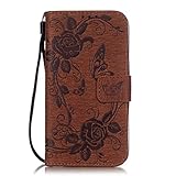 OMATENTI Huawei Y625 ケース (強化ガラスフィルムを無料で贈ります), Huawei Y625 高級PUレザー ケース 手帳型 保護ケース カード収納ホルダー付き 横置きスタンド機