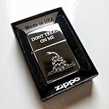 ZippoライターDont Tread On Me Gadsden Flagクラシッククロム