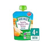 七面鳥ポーチ100グラムと野菜 (Heinz) (x 4) - Heinz Veggies with Turkey Pouch 100g (Pack of 4) [並行輸入品]