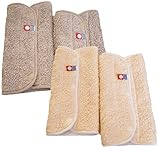 日本製 今治タオル 抱っこひも用　よだれカバー 　タオル生地　2セット (パウダーグラウン/ナチュラル)