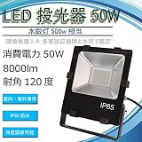 新型　防雨型　屋外型 防虫型　LED投光器50W　 50W投光器 LEDライト　120度照射角度　高輝度8000LM　昼光色6000K 　85V/265V 作業灯 LED採用の省エネ・薄型投光器ライト