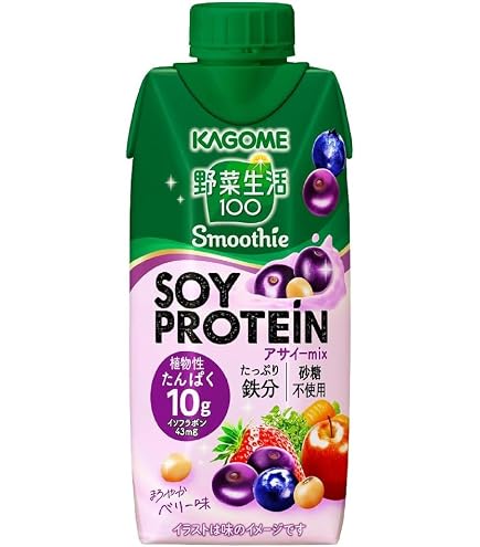 カゴメ 野菜生活100 SOY PROTEIN バナナMix 330ml×12本