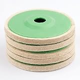 5枚入り フェルト バフ 研磨ホイール 125mm 研磨パッド研磨ディスク 金属用鏡面 仕上げ 加工 研磨
