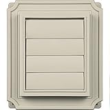 Builders Edge 140167079089 Insulated Siding Scalloped Ring Exhaust Vent 089, Champagne by Builders E