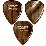 【3枚セット】PICKBOY ピックボーイ GP-RW/1 ROSE WOOD ローズウッド 紫檀 ギター ピック