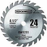 Rockwell RW9281 4 1/2-Inch 24T Carbide Tipped Compact Circular Saw Blade [並行輸入品]