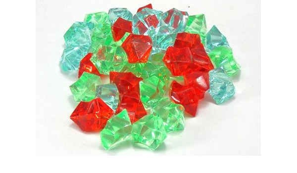 クリスタルのような 綺麗な色合いの アクリル製 宝石のおもちゃ 100個入り おもちゃ雑貨 おもちゃ Amazon
