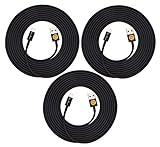 iPhone 7 Lightning Cable, 3PACK High Speed TPU Lightning Cable 10FT (3-Meters) Lightning to USB Cabl