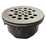 Jones Stephens Corporation D41301 Shower Stall 2" Drains with Receptor Base Stainless Steel Strainer
