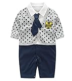 Snoneベビー フォーマル ロンパース 男の子 スーツ風 カバーオール 子供服 男児