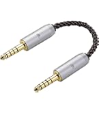 Amazon | 4.4mm - 4.4mm 5極バランス 8芯銀メッキ線ハンドメイド