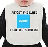 Blues ネクタイを有する有機ビブ Medium