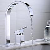 JiaYouJia モダンなバスタブ蛇口 滝型　水栓金具 浴室設備アクセサリ風呂場のシャワーサウナ家具　クロームメッキ表面処理