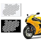ハニカム車のステッカー ハニカムテールライトステッカー ハニカム六角車デカール 【2個入り】カーステッカー 車外装飾ステッカー ハニカム柄ステッカー PET素材 防水性と日焼け止め効果 車 バイク ダートバイク レーシングカーなどに最適 ブラック 15*12cm
