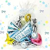 出産祝い☆ベビーシャワーに♬男の子☆おむつキャンディ付き バルーンギフト☆送料無料