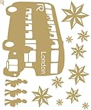 マイサ ハル インテリアステッカー ロンドンバス スモールサイズ パレアベージュ