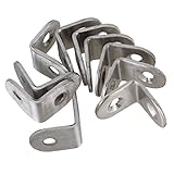 20 x 20 mm右角度ブラケットコーナーブレースジョイントシェルフサポート10個パック