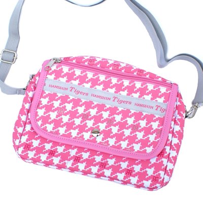 阪神タイガース レディス 千鳥柄ショルダーバッグ ピンク HANSHIN Tigers