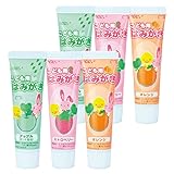 ジーシー GC こども用はみがき 40g 6本セット フッ素入り キシリトール (オレンジ2・ストロベリー2・アップルミント2)